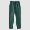 thumbnail image 1 of Womens Jogger Sweatpants Workout Drawstring Loungewear with Pockets Green L, 1 of 3