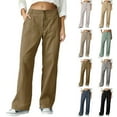 thumbnail image 1 of Womens Joggers Sweatpants Straight Leg Tracksuit Bottoms Jogging Bottoms Drawstring Lounge Pants Sports Trousers with Pockets Pink S, 1 of 7