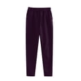 thumbnail image 1 of Womens Joggers with 3 Pockets Fleece Lined High Waist Bottom Lightweight Jogger Pants Workout Athletic Track Pants (S, Purple-2), 1 of 5