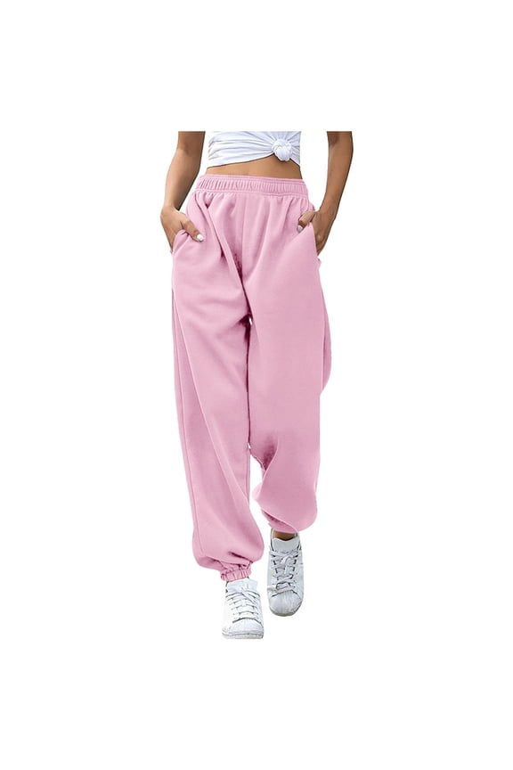 Womens Joggers with Pockets, Lightweight Athletic Workout Soft Pants for Gym, Yoga, Running