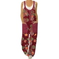 thumbnail image 1 of Womens Jumpsuit Casual Floral Prints Straps O Neck Pockets Romper,,XL, 1 of 8