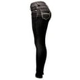 thumbnail image 1 of Womens Juniors slime Stretch Denim Rhinestone Studded Black / Blue JEANS U-Cute, 1 of 4
