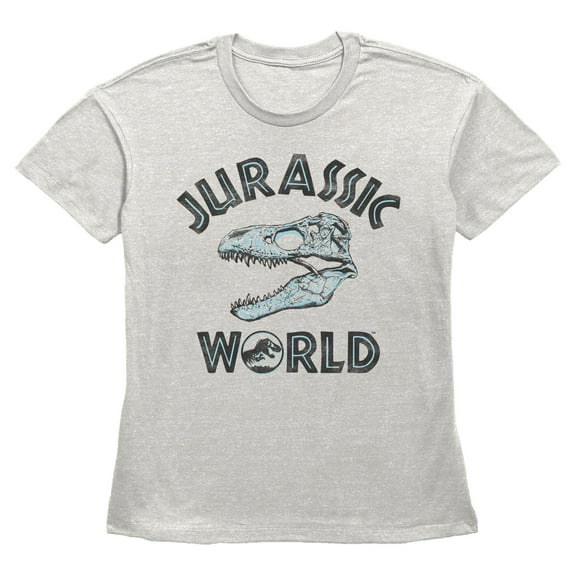 Womens Jurassic World Skeleton Logo T Shirt