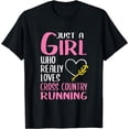 thumbnail image 1 of Womens Just A Girl Who Really Loves Cross Country Running T-Shirt, 1 of 4