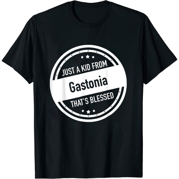 Womens Just A Kid From Gastonia Nc Shirt T-Shirt Black X-Large