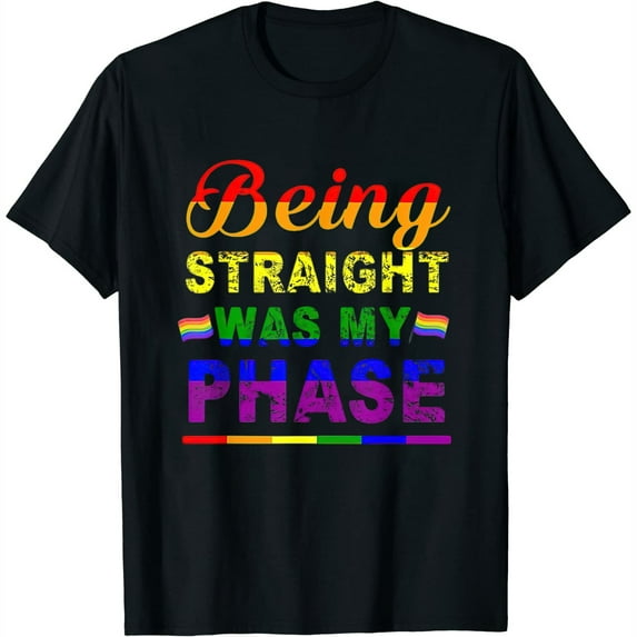 Womens Just A Phase: Lesbian & Gay | Cute & Funny Lgbt T-Shirt T-Shirt White Small