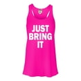 thumbnail image 1 of Womens Just Bring It Flowy Racerback Tank Top T-Shirt, 1 of 1