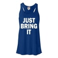 thumbnail image 1 of Womens Just Bring It Flowy Racerback Tank Top T-Shirt, 1 of 1