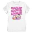 thumbnail image 1 of Womens KPop Demon Hunters Cute Friendship Couch Time T Shirt, 1 of 5
