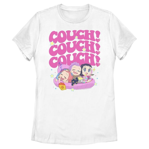 Womens KPop Demon Hunters Cute Friendship Couch Time T Shirt
