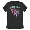 thumbnail image 1 of Womens KPop Demon Hunters Girls Group Shot T Shirt, 1 of 9