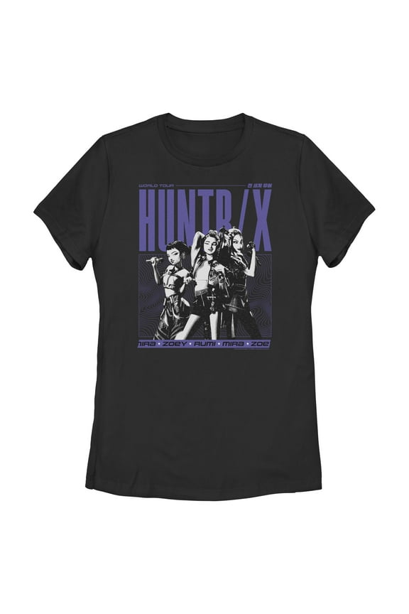 Womens KPop Demon Hunters Huntrix World Tour T Shirt