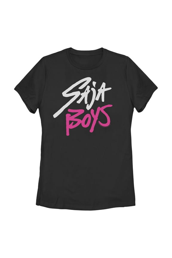 Womens KPop Demon Hunters Saja Boys Logo T Shirt