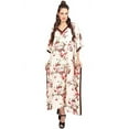 thumbnail image 1 of Womens Kaftan Tunic Kimono Dress Ladies Summer Evening Maxi Party One Size Fits, 1 of 3