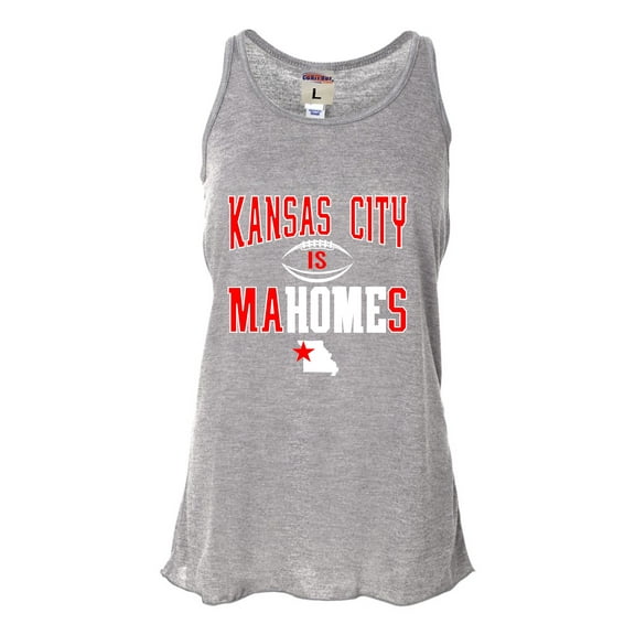 Womens Kansas City Is Mahomes Flowy Racerback Tank Top T-Shirt
