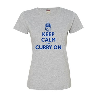 Womens Keep Calm And Curry On Deluxe Soft T-Shirt