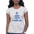 thumbnail image 1 of Womens Keep Calm And Curry On T-Shirt, 1 of 1