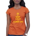 thumbnail image 1 of Womens Keep Calm And Curry On T-Shirt, 1 of 1