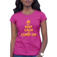 thumbnail image 1 of Womens Keep Calm And Curry On T-Shirt, 1 of 1