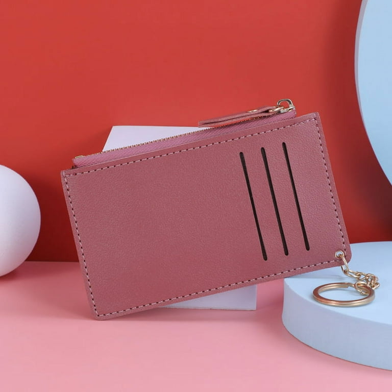 Minimalist wallet with keychain, wallet with card holder