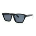 thumbnail image 1 of Womens Keyhole Bridge Cat Eye Horn Rim Hipster Sunglasses All Black, 1 of 1
