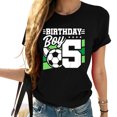 thumbnail image 1 of Womens Kids Soccer Birthday Party - 5 Year Old Boy - 5Th Birthday T-Shirt Black 2XL, 1 of 5