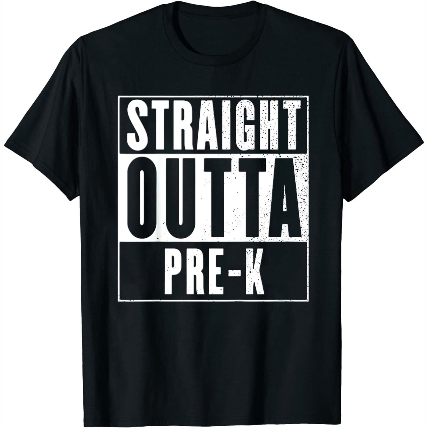 "Straight Outta Pre-K" Infant/Toddler T-Shirt - 100% Preshrunk Cotton, Short Sleeve, Sizes 6M-5T