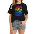 thumbnail image 1 of Womens Kindness Peace Equality Inclusion Diversity Human Rights T-Shirt, 1 of 5
