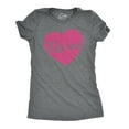 thumbnail image 1 of Womens Kiss Me Script Heart Cute \Relationship Flirting T shirt for Ladies Womens Graphic Tees, 1 of 9