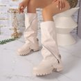 thumbnail image 1 of Womens Knee High Boots,Knee High Boots for Women - Modern Tall Dress Boots with Clean Structured Upper,Round Toe Knee Boots,Platform Sole and Slouchy Shaft Fashion Boots, Casual Footwear for Winter, 1 of 7