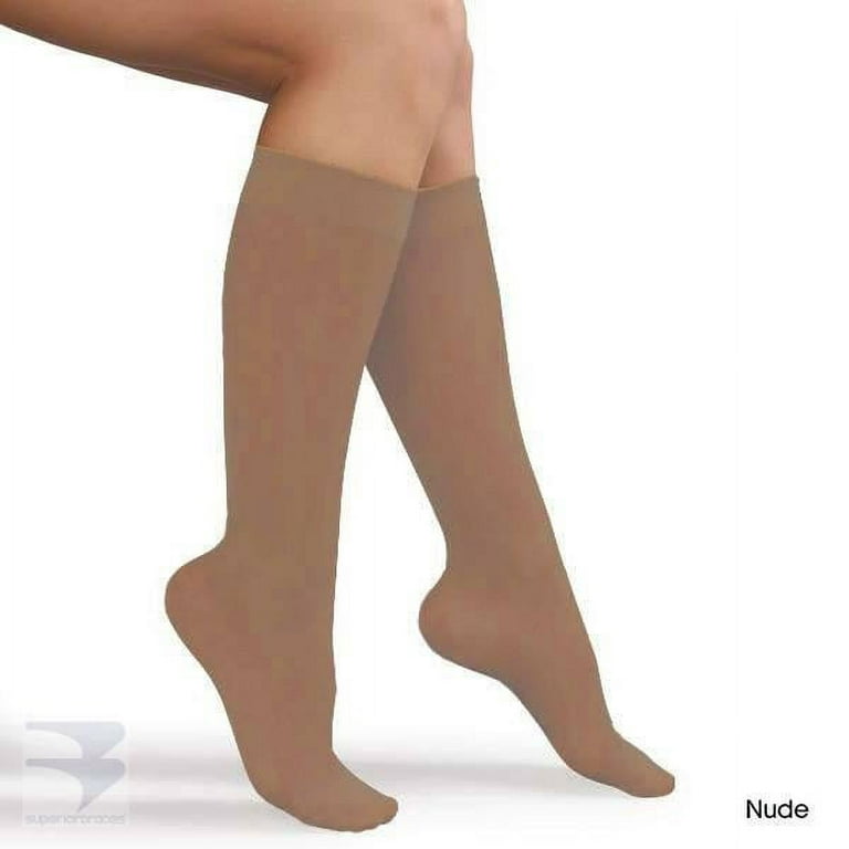 Womens Knee High Compression Stocking (15-20 mm Hg Compression) 