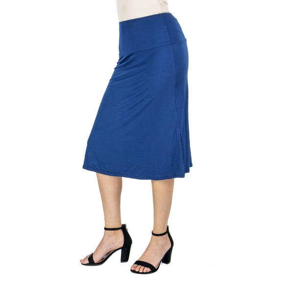 Womens Knee Length A-Line Skirt