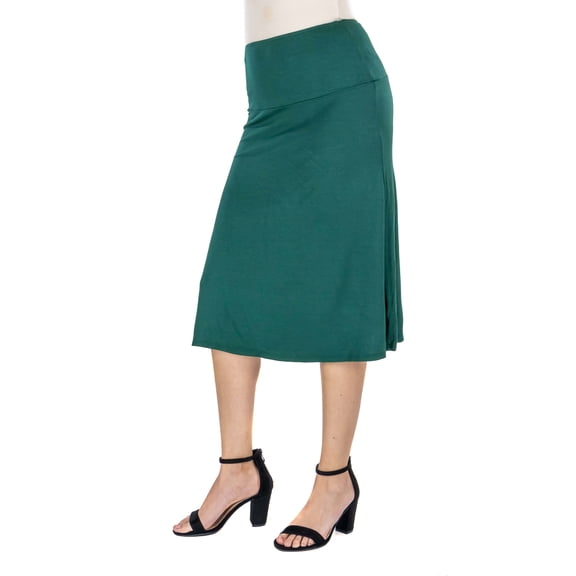 Womens Knee Length A-Line Skirt
