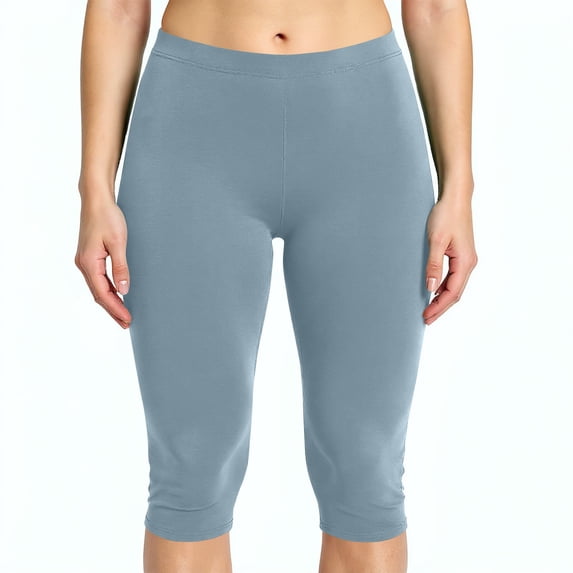 Womens Knee Length Leggings Combine Capri Yoga Pants Styling With Stretch Fit For Workout Exercise Training And Casual Wear