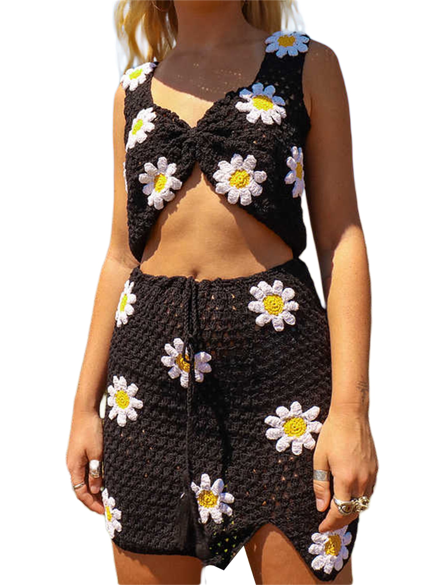 Flower cut cheap out skirt