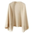 thumbnail image 1 of Womens Knitted Shawl Scarf Solid Cardigan Jacket Elegant Batwing Sleeve Warm Complexion Free, 1 of 3