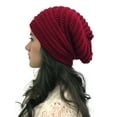 thumbnail image 1 of Womens Knitted Slouchy Winter Warm Casual Wool Beret Baggy Beanie Hats Caps, 1 of 4
