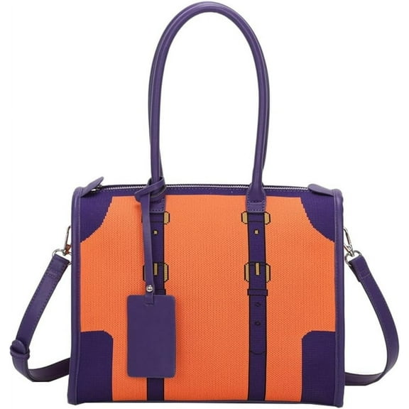 Womens Knitted Tote Bag Y2k PU Leather Hobo Shoulder Bag Chic Crossbody Purse Large Top Handle Satchel Handbag