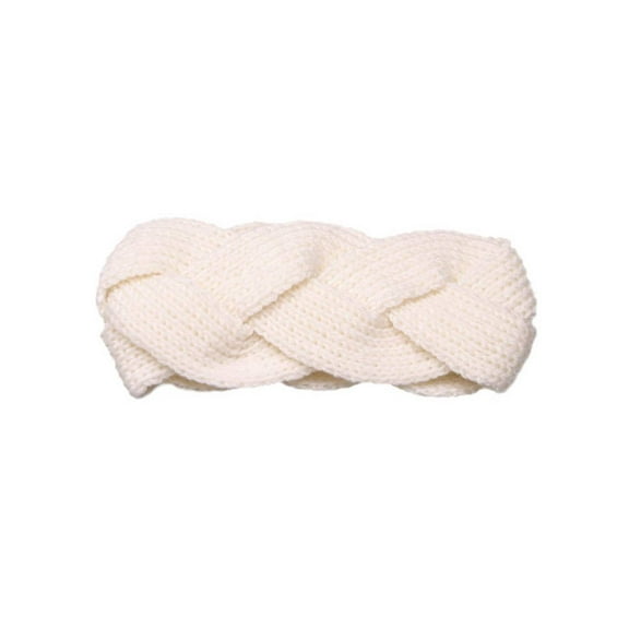 Womens Knitted Twisted Fashion Headband - Ivory