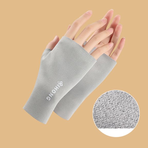 Womens Knitting Wool Half Finger Long Gloves Autumn And Winter Women Warm Dew Finger Sleeve Creased Long Gloves Gloves Mittens Men Gloves Mittens Toddler Women Mittens Ski Gloves Mittens Men Mittens