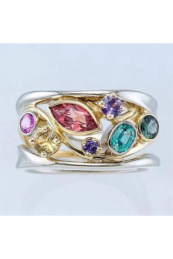 Womens Korean Style Wave Line Ring: Simple Electroplated Alloy Geometric Bracelet with Gang Drill Ornament, for Women