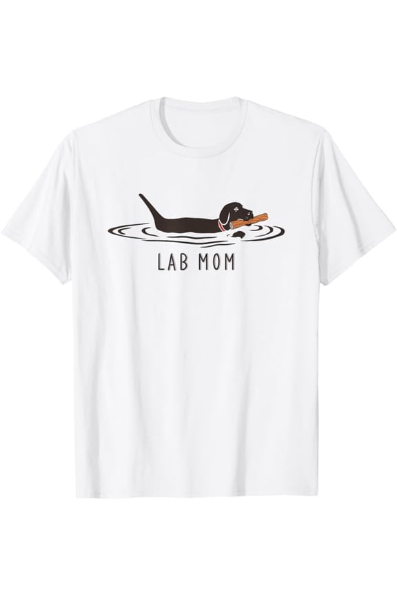 Womens Lab Mom Labrador Retriever Dog Owner Mother T-Shirt