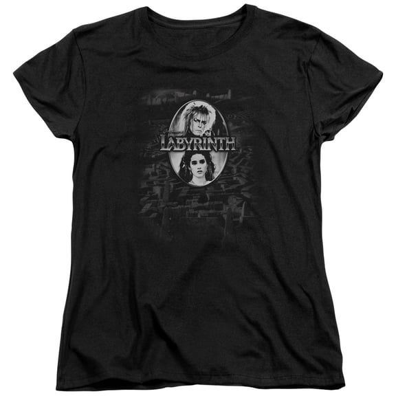 Womens: Labyrinth - Maze Apparel Womens T-Shirts - Black