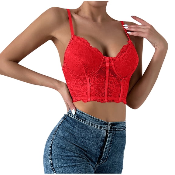 Womens Lace Corset Top V Neck Elastic Straps Shirt Fashion Party Streetwear Going Out Corset Tops