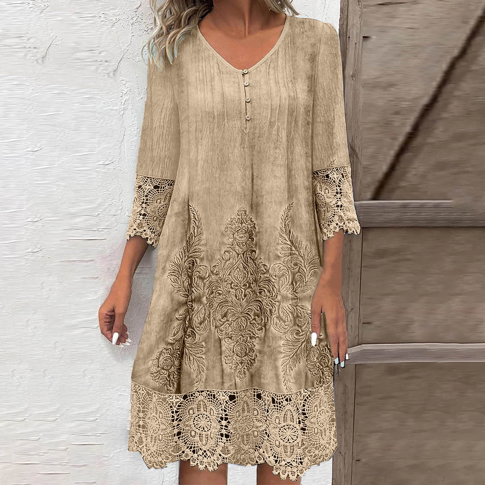 Womens Lace Dress 2025 Elegant Boho Floral Djibouti | Ubuy
