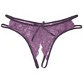 thumbnail image 1 of Womens Lace G-String Thongs Panties Underwear Low Rise T-Back Underpants, 1 of 6