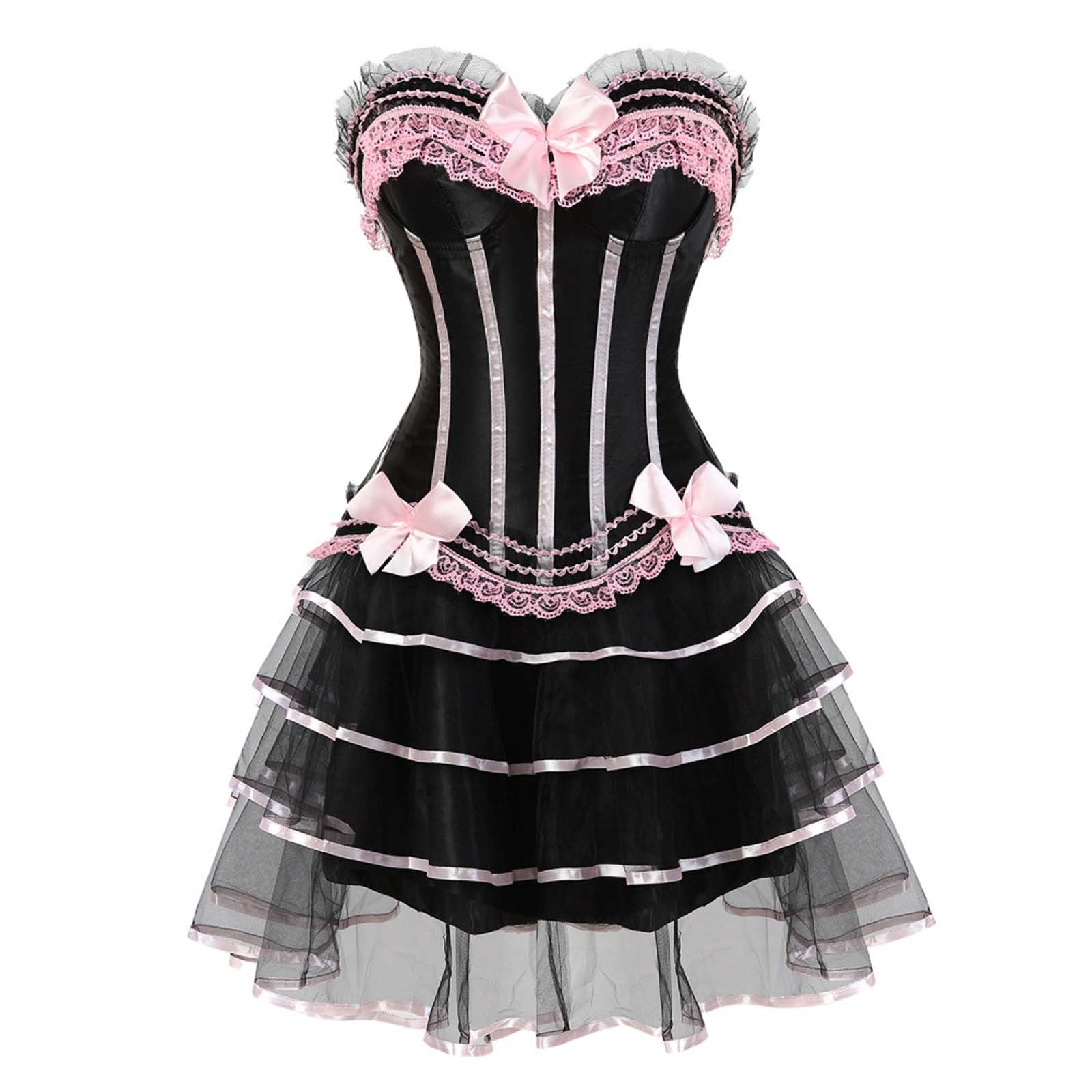 shapewear corset dress TA3 Vixen Corset Maxi Dress - Pilates Cat - XXS
