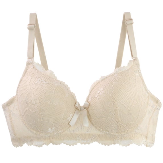 Womens Lace Mesh Sheer Supportive Underwire Everyday Bras Floral Lace Bra V Neck Support Adjustable Strap T-Shirt Bras