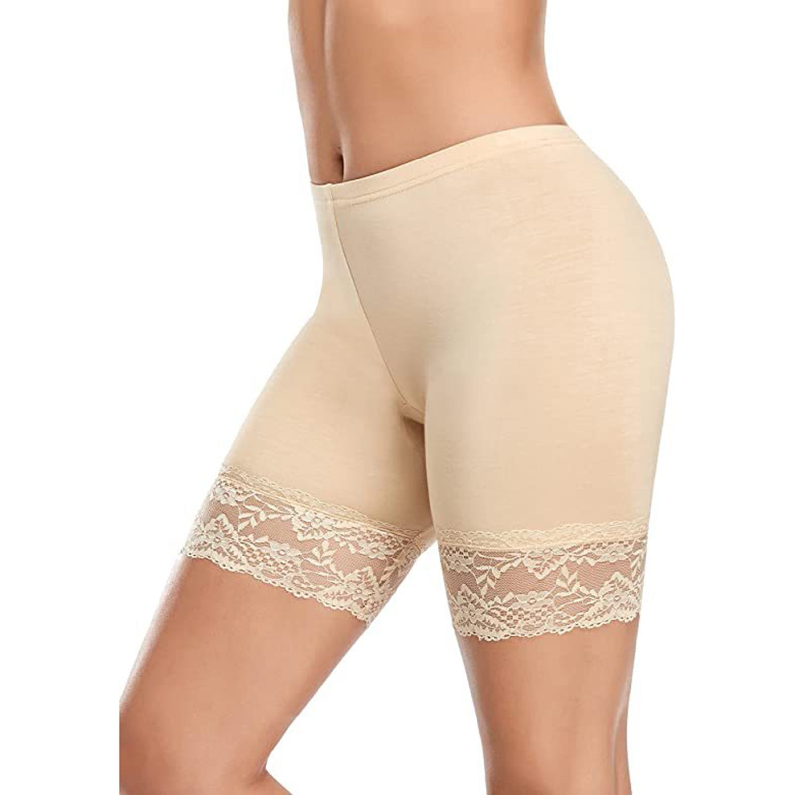 Womens Lace Slip Shorts for Under Dresses Anti Chafing Underwear Mid Thigh  Boyshorts Panties Under Skirts - Walmart.com