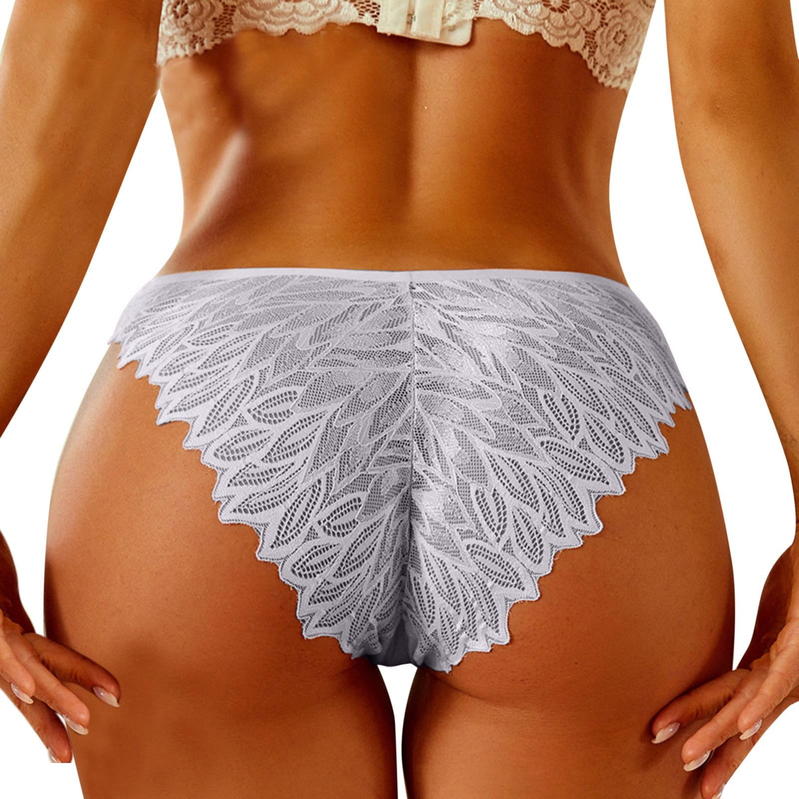 Womens Lace Thongs Ladies Underwear Invisibles Comfortable Bikini